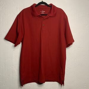 Grand Slam Golf tennis sporty‎ athleisure Red Polo Shirt Mens XL basic classic